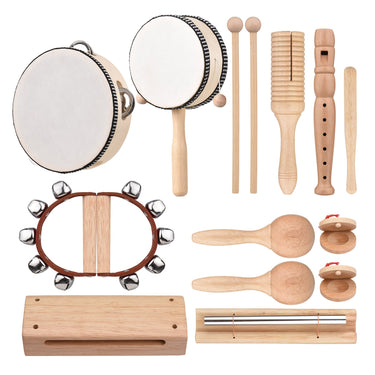 Ecotoys HarmonyPlay | Lleva la música a las manos de tu hijo - Set de instrumentos musicales de madera
